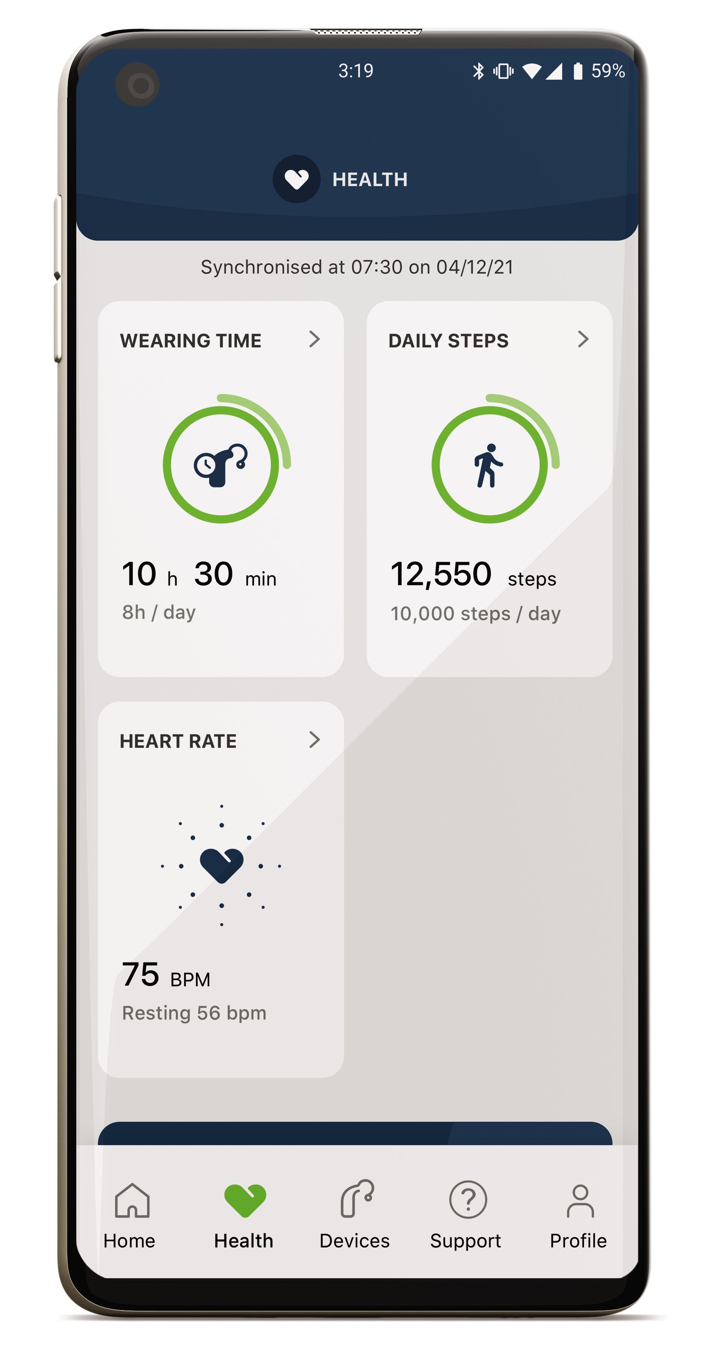 PH Pic myPhonak 6.0 Health dashboard1 1.0